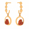 14K Embossed Valentine Special Yellow Gold Jhumka 