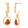 14K Embossed Valentine Special Yellow Gold Jhumka 