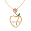 Heart-Shaped Gold Pendant Set To Adorn You The Best 