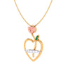 Heart-Shaped Gold Pendant Set To Adorn You The Best 