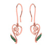 Vibrant Heart-Shaped Gold Earrings