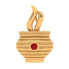 Earthen Vessel Gold Pendant