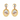 14KT (585) Yellow Gold Earrings for Women