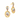 14KT (585) Yellow Gold Earrings for Women