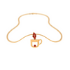 Alice Tea Cup Gold Pendant