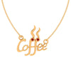 Coffee Lover Gold Pendant