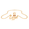 Coffee Lover Gold Pendant