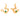 Emerald Green Earrings Gold