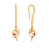 Gold Drop Earring with Modern Design