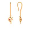 Gold Drop Earring with Modern Design