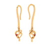 Gold Drop Earring with Modern Design