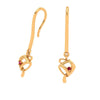 Gold Drop Earring with Modern Design