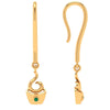 Spiral Gold Hook Earring 