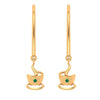 The Tea Cup Drop Gold Earring 