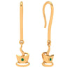 The Tea Cup Drop Gold Earring 