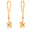 The Tea Cup Drop Gold Earring 