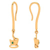 The Tea Cup Drop Gold Earring 