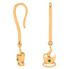 The Tea Cup Drop Gold Earring 