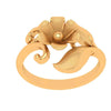 14K Floral Themed Gold Rings Design For Women 