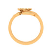 14K Floral Themed Gold Rings Design For Women 