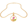 14K Gemstone Studded Adorable Gold Pendant for you