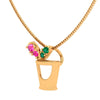 14K Vase-Like Gold Pendant Design For You