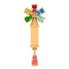 14K Multi-Coloured Gems Gold Pendant