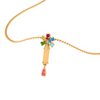 14K Multi-Coloured Gems Gold Pendant