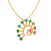 14K Multi-Coloured Gold Pendant Design For You