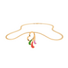 14K Tricolour Gold Pendant Set Exclusively For You