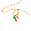 14K Tricolour Gold Pendant Set Exclusively For You