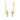 Eclectic Floral Gold Drop Earrings