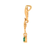 Unique 14K Leafy Motif Emerald Adorn gold pendant Design From Amazea Collection