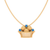 14k Unique Gold Pendant Design From Amazea Collection