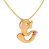 14k Charming Lord Ganesha Gold Pendant for Ladies from PC Chandra Amazea Collection