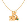 Exquisite 14k Gold Lord Ganesha Pendant For Women From Amazea Collection