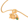 Exquisite 14k Gold Lord Ganesha Pendant For Women From Amazea Collection