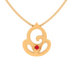 Gorgeous 14k Ganesha Motif Pendant For Everyday Wear From Amazea Collection