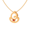 Gorgeous 14k Ganesha Motif Pendant For Everyday Wear From Amazea Collection