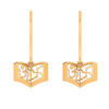 14K OM And Swastika Symbols Gold Earrings  Designs for Women 