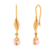 14k Gold Leaf motif Earrings from PC Chandra Amazea Collection