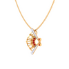 Regal Gold And Gemstone Scrolled Pendant