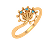 Lustrous 14K Gold Finger Ring 