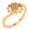 Lustrous 14K Gold Finger Ring 