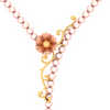 14K Floral Gold Necklace Design For Any Occasion