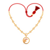 14K Festive Special Gold Necklace Design