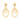 14K Enticing Gold Earrings Design With Immaculate Details