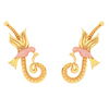 14K Funky And Trendy Gold Earrings Design 