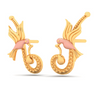 14K Funky And Trendy Gold Earrings Design 