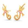 14K Funky And Trendy Gold Earrings Design 